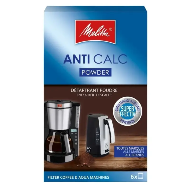 Melitta Anti-Calc Ontkalkingspoeder (6x20g) 6762482 Tijdelijk Beschikbaar