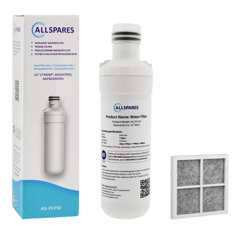 Vervangingsset Koelkast Luchtfilter + Waterfilter LT1000P geschikt voor LG Actieprijs