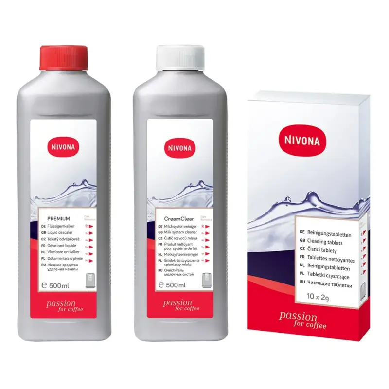 Nivona CLEAN³BOX Onderhoudsset Koffiemachine Ontkalker + Reinigingstabletten + Melksysteemreiniger Express Levering