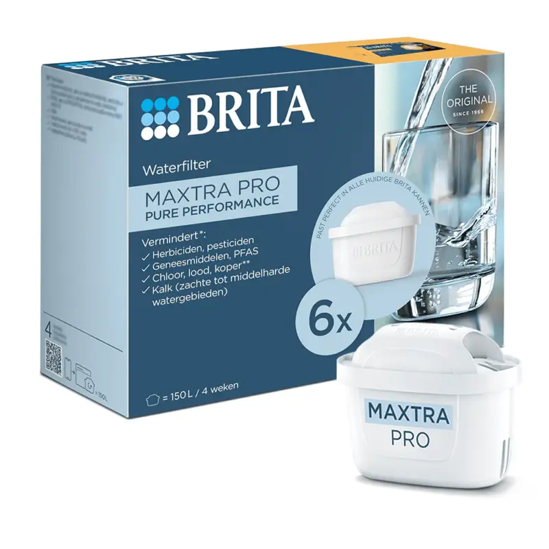 BRITA MAXTRA PRO PURE PERFORMANCE Waterfilter 6-pack (filtert PFAS) Populair