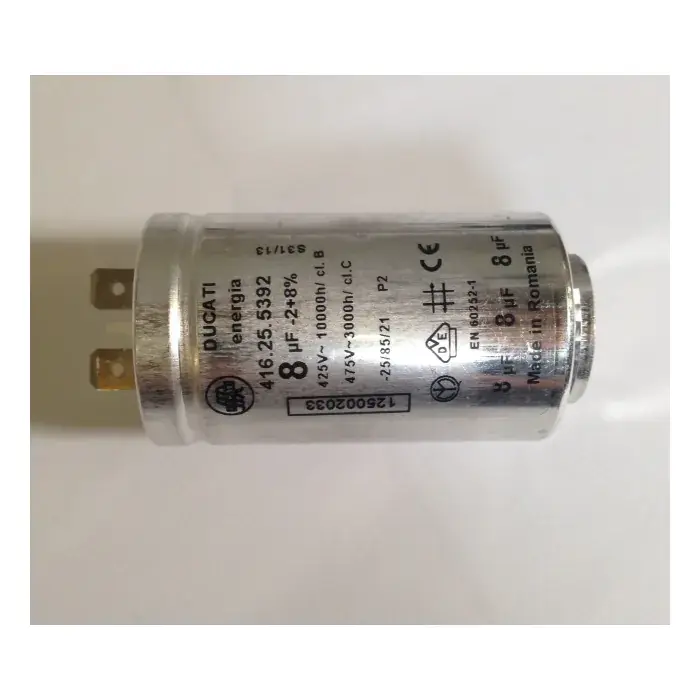 Zanussi / AEG condensator 8uF voor wasdroger - 1250020334 Favoriet