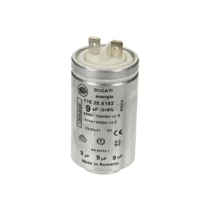 Zanussi / AEG condensator 9uF voor wasdroger - 1250020227 Bestseller