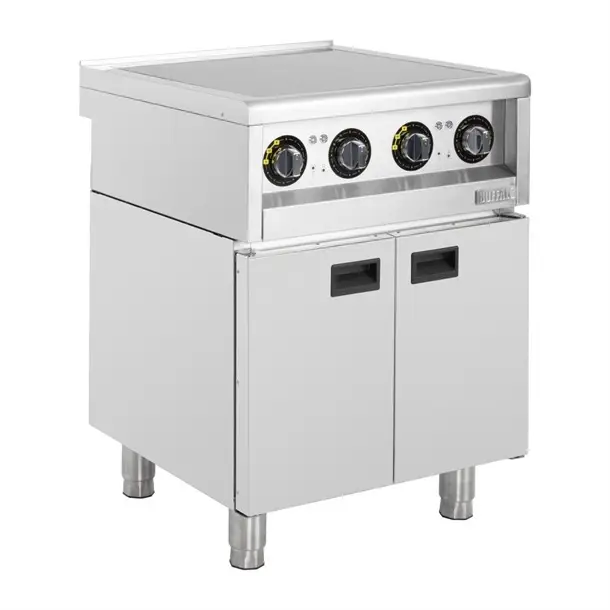 Buffalo 600-Serie 4-Zone Vrijstaande Inductiekookplaat 2X 3Kw 85h x 60b x 60d cm Koop Online
