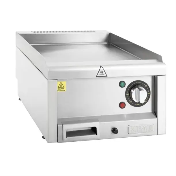 Buffalo 600 serie elektrische bakplaat 400 mm | 24(h)x40(b)x60(d)cm Seizoensaanbieding