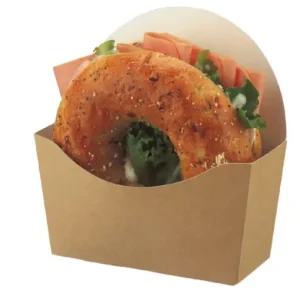 Betaalbaar HorecaTraders Bagel bakjes | Karton | Afbreekbaar | 1000 st. | 4 x 12 x 12 cm