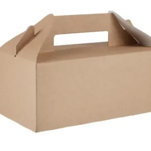 Aanbieding HorecaTraders Afbreekbare draagbare voedselbakjes | 125 stuks | kraftpapier