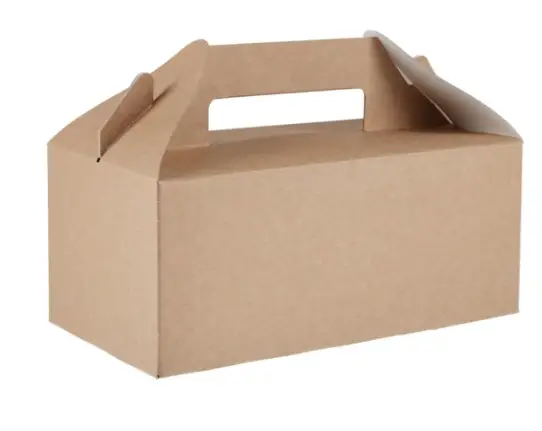 Aanbieding HorecaTraders Afbreekbare draagbare voedselbakjes | 125 stuks | kraftpapier