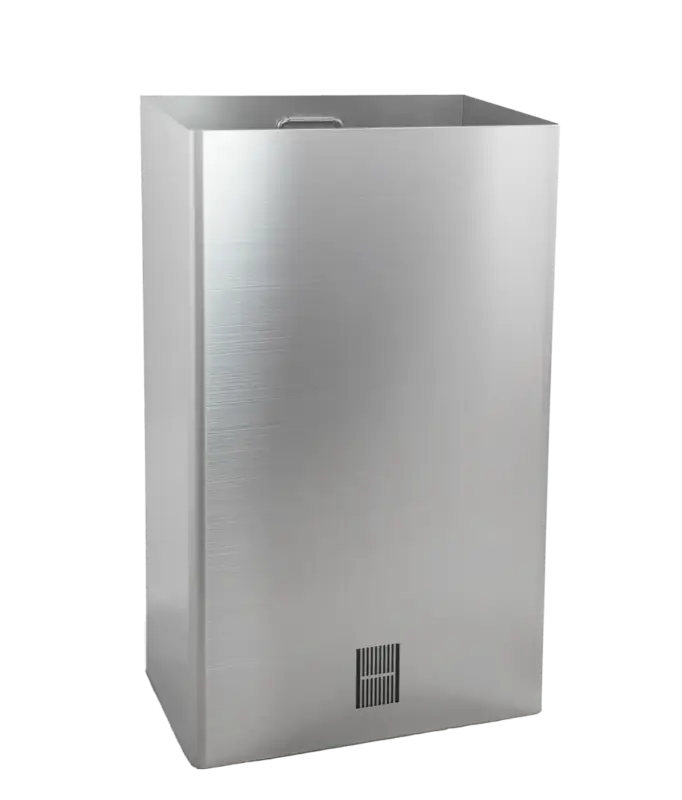 Weekendaanbieding HorecaTraders Afvalbak Wandaansluiting - RVS - 300x200x500mm - 30 Liter