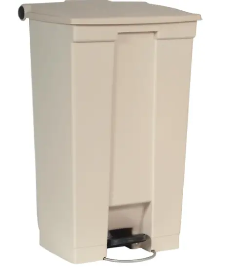 Direct Verzonden Rubbermaid Afvalcontainer | Beige | 87L