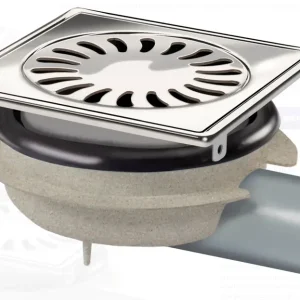 Superprijs HorecaTraders Afvoerput | RVS | ABS | 150 x 150 mm