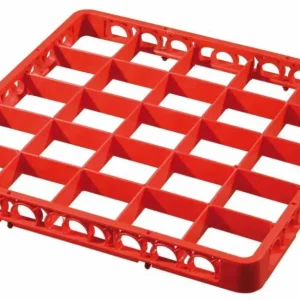 Bartscher Afwaskorf-vakken-opzetrand, rood Lage Prijs