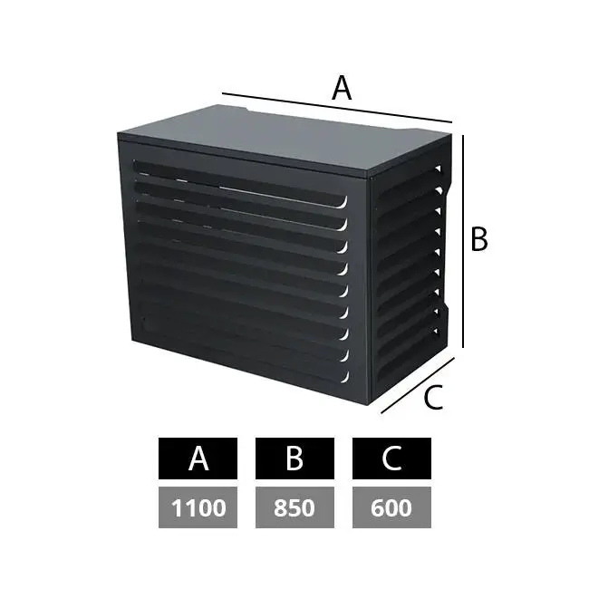 Bestel Nu Airco en warmtepomp omkasting medium RAL7024 Grafietgrijs