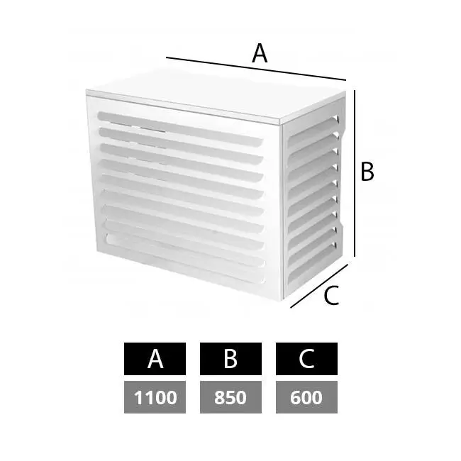 Gecertificeerd Climaconnect Airco en warmtepomp omkasting medium RAL9010 Wit