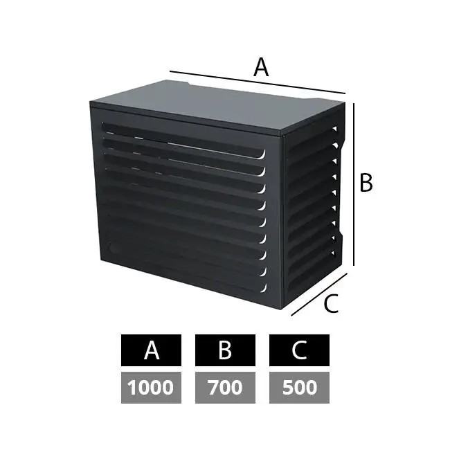 Speciale Aanbieding Climaconnect Airco en warmtepomp omkasting small RAL7024 antraciet