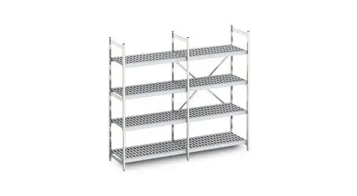 Laatste Versie Hupfer Aluminium stelling 60 cm diep | 10 formaten