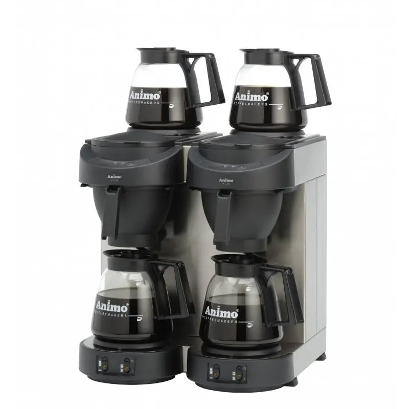 Animo Koffiemachine dubbel met 4 kannen Snelle Levering