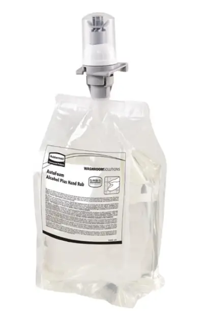 Tijdelijk Beschikbaar HorecaTraders AutoFoam ongeparfumeerde handreiniger navulling 75% alcohol - 1L (4 stuks)