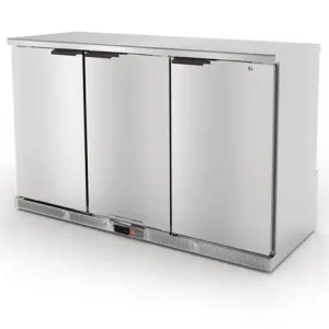 Coreco Backbar | geforceerde koelkast| RVS | 3 Deurs Bestseller