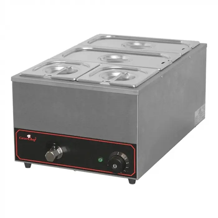 CaterChefbain marie | 25.5(h)x36x60 cm | 1/3 + 2x 1/6 GN Bestel Nu