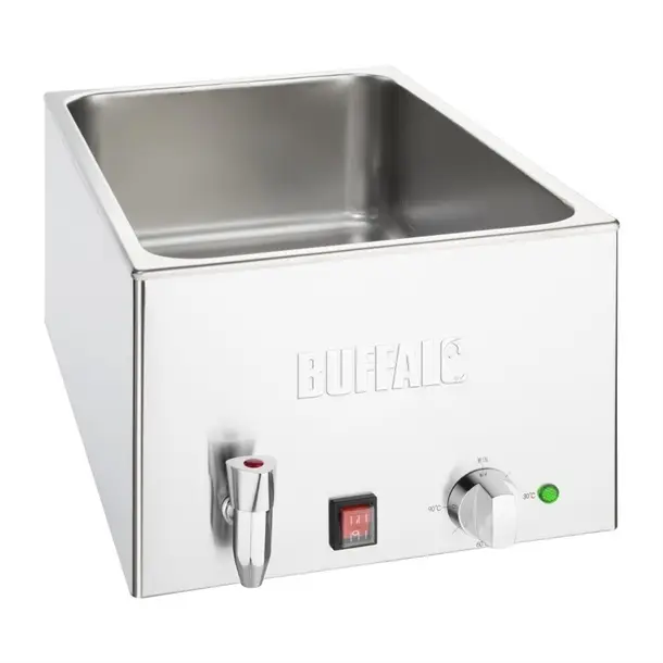 Actieprijs Buffalo Bain-marie met kraan zonder bakken 32,7h x 64,5 b x 43,2d cm