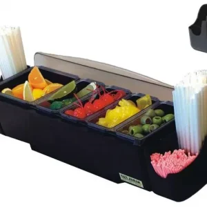 Finale Uitverkoop San Jamar Bar Dispenser + Rietjeshouder | 4 bakjes | 4,4L