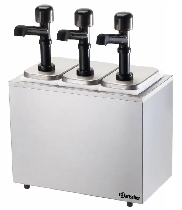 Bartscher Horeca Sausdispencer met 3 Dispensers Laatste Versie