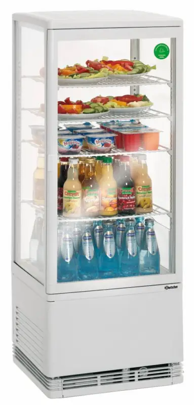 Superprijs Bartscher Kleine Koelvitrine Wit - 98 Liter - BEST VERKOCHT!
