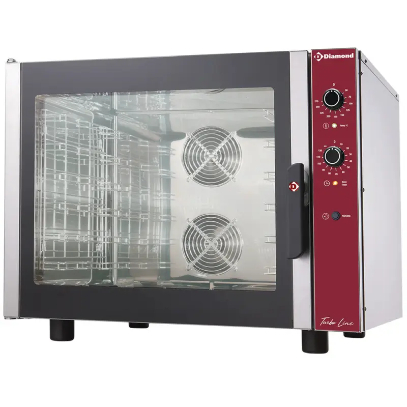 Lage Kosten HorecaTraders Elektrische convectieoven | Manuele bevochtiger | 865 x 685 x 715mm