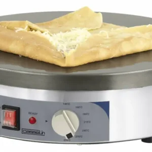 Casselin Elektrische Crêpes bakplaat | Ø400 mm | 2 700 W | 230 volt | RVS frame Uitverkoop