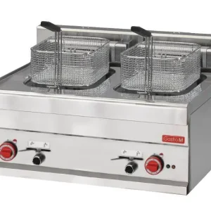 Gastro-M Elektrische friteuse 2x10 liter RVS Gecertificeerd