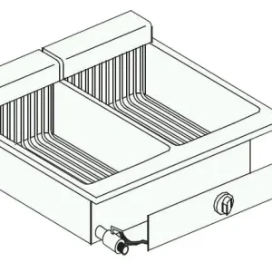 Combisteel Elektrische friteuse inbouw | 2 x 8 liter Merkproduct