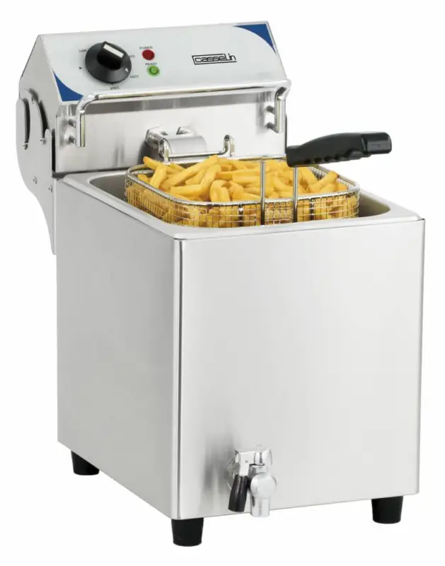 Casselin Elektrische friteuse met aftapkraan | 7 liter Snelle Levering