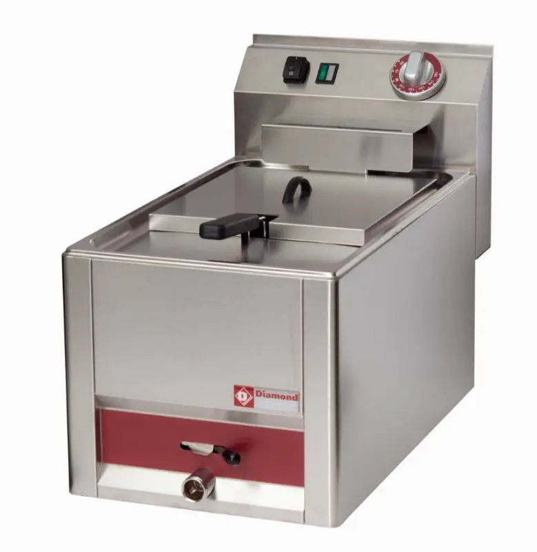 Exclusieve Aanbieding HorecaTraders Elektrische Friteuse met kraan 2x8 Liter 7kW