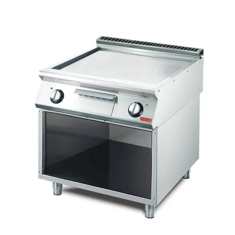 Dagaanbieding Gastro-M Elektrische Gladde Bakplaat | 70(d)x80(b)x85(h)cm