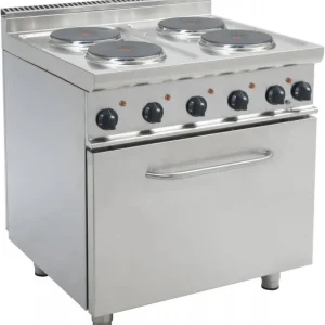 Bestseller Saro Elektrische kookplaat met oven | 4 kookplaten | 400V