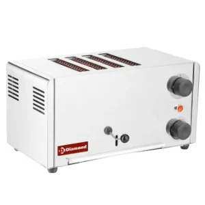 Beste Prijs HorecaTraders Elektrische RVS broodrooster | 4 sneden | 43x20xH24 cm |