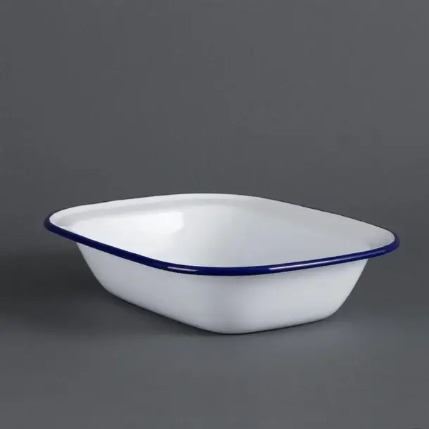 Seizoensaanbieding Olympia Emaille serveerschaal | 19x28cm | 6 stuks