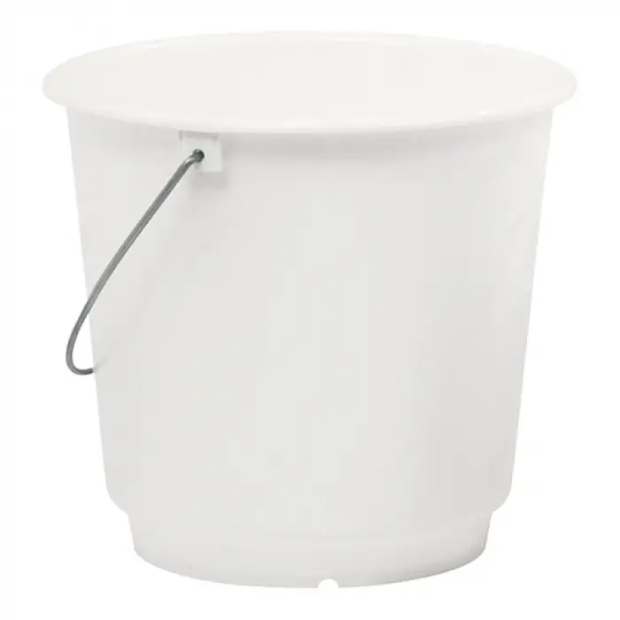 HorecaTraders Emmer | Wit | Polypropyleen | Handvat | 4 formaten Betrouwbaar