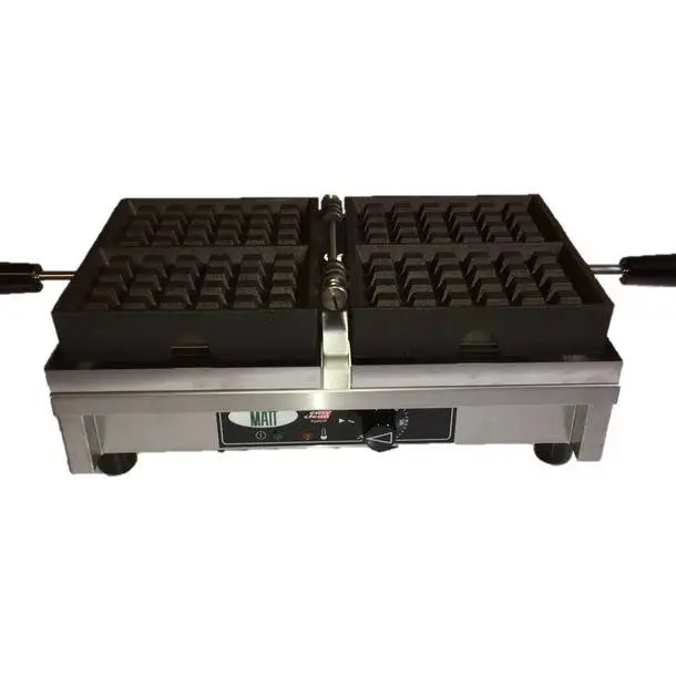 Koop Vandaag HorecaTraders Enkel wafelijzer | 4x6 Brusselse wafels | 440x260x150 mm