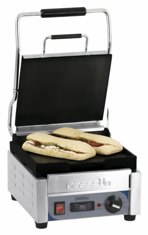 Snelle Levering Casselin Enkele Contactgrill | gladde plaat