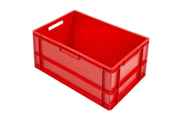 HorecaTraders Euronorm Kratten | Kunststof | Stapelbaar | 60 L| 600 x 400 x 320 | Met bolle bodem Direct Verzonden