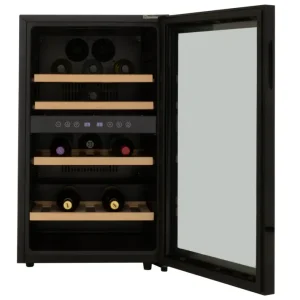 Shop Nu Exquisit Exquisit GCWK120 - Wijnklimaatkast - 45 Flessen - Zwart - 84cm Hoog