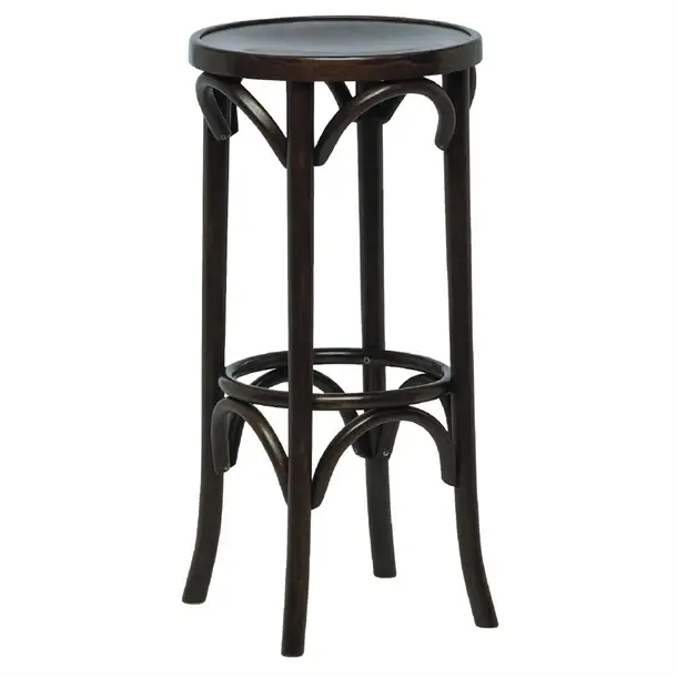Nieuw Fameg Bentwood | hoge barkruk walnoten zitting beukenhouten rugleuning