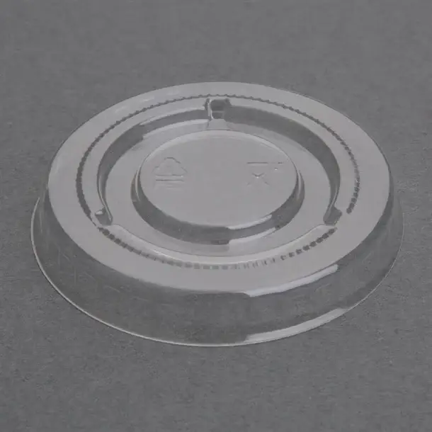Gratis Retour HorecaTraders Recyclable PET deksels voor bagasse sausbakjes | (1000 stuks)