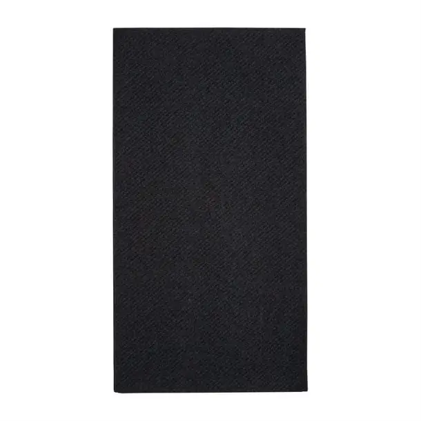 HorecaTraders Recyclebaar tablin dinerservet | Zwart | 40x40cm | (pak van 500) Nu Kopen