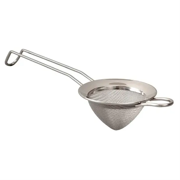 HorecaTradersfijnmazige zeef | RVS | 4,7(h) x 7,9(b) x 22,9(d)cm Finale Uitverkoop