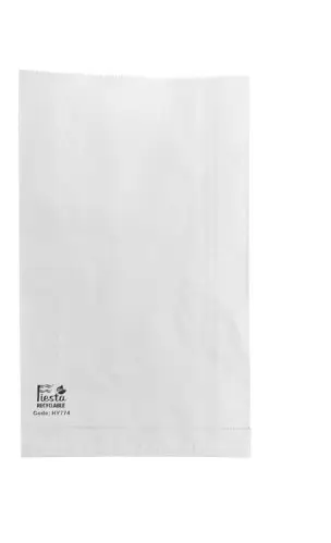 HorecaTraders Recycleerbare folie-gevoerde papieren zak 305x180x60 mm – 500 stuks Merkproduct
