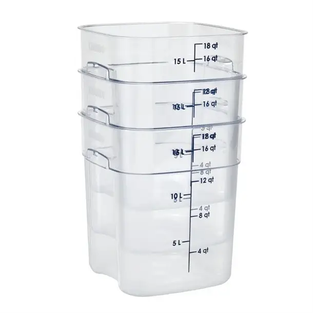 Actieprijs Cambro FreshPro Camsquare vershouddoos | 17,2L | Polycarbonaat | 32(h) x 25,6(b) x 31(d)cm