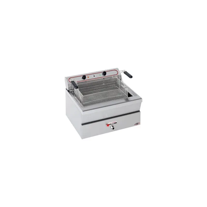 HorecaTraders Oliebolfriteuse Visfriteuse Elektrische RVS Friteuse | 26L | Thermostaat | Weekendaanbieding