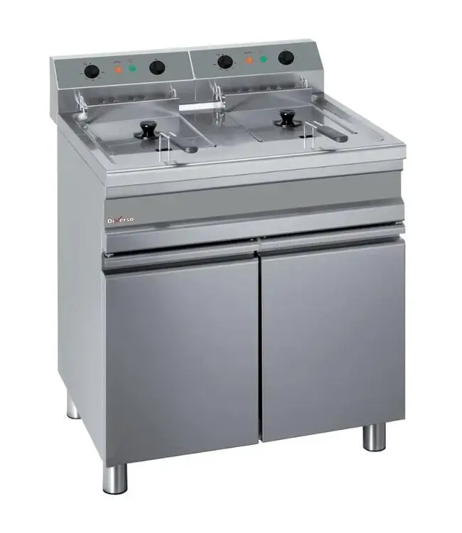 Direct Beschikbaar Diverso Friteuse | elektrisch| 2x 14L |100° C tot 190°C